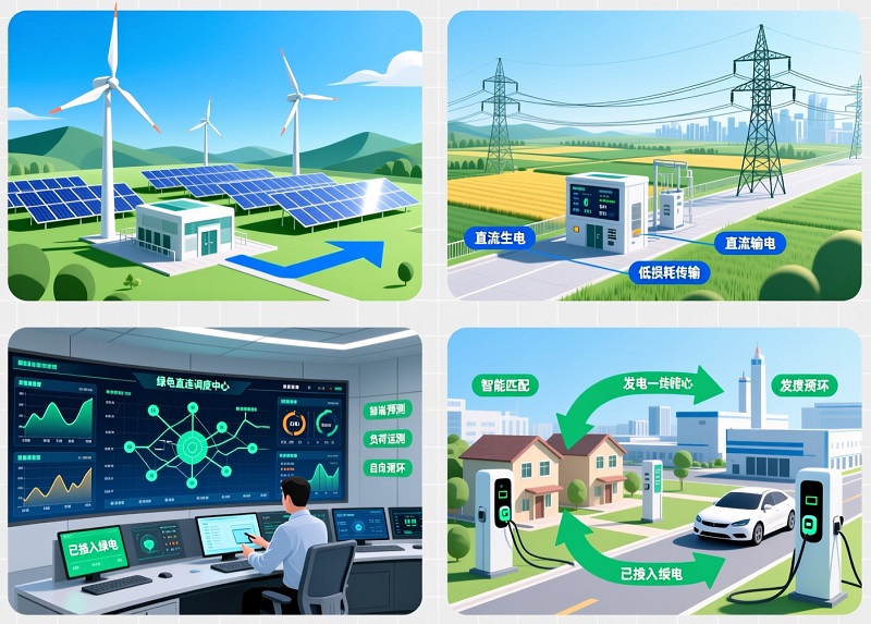 绿电直连(隔墙送电)智慧管理系统图